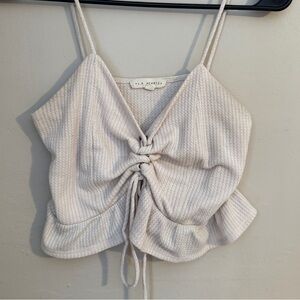 La Hearts Light Pink Crop Top